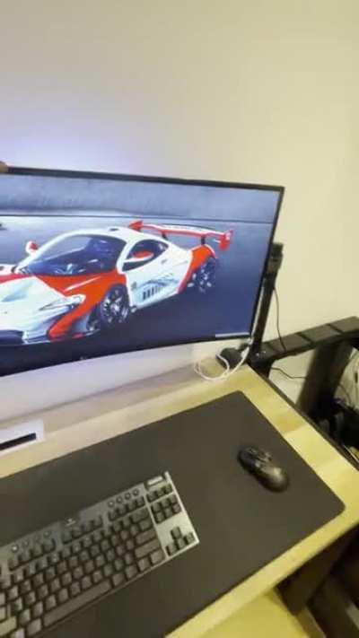 My new DIY sim rig/desk with pedal sliders (by 15 year old)