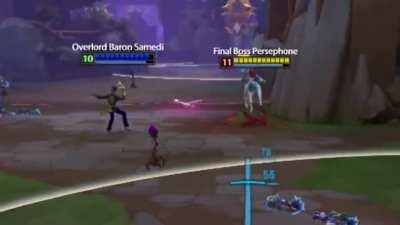 Persephone casually doing over 2200 damage in 10 seconds