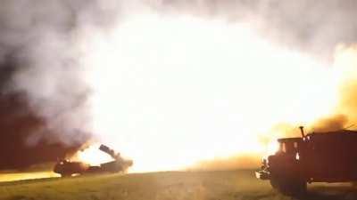 Russia-Ukraine war: Nighttime MLRS strikes (location and date unknown)