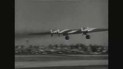 Northrop YB-49 takes to the air in the late 1940s