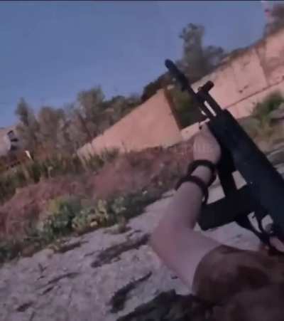 Russian POV as soldiers attempt to shoot down Ukrainian long-range kamikaze drones attacking Crimea last night (Impact 0:58)