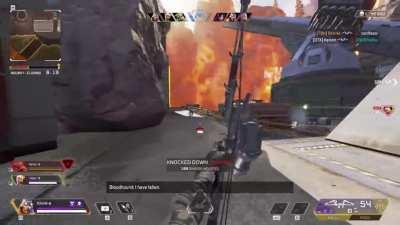 Not sure if lag or lvl 500 wraith player matrix dodging my arrows