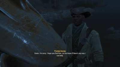 all these years i thought the preston thingy was just being exaggerated. I realized that it isn't after finally buying fallout 4