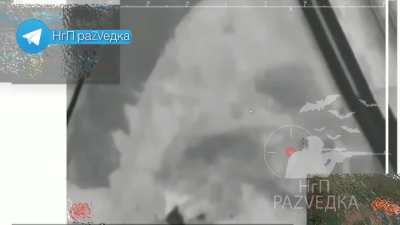 RU POV: Remote mining of the Sloviansk-Konstantynivka highway using the Geran-2 kamikaze drone.