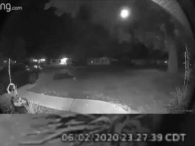 Cop in St Louis drives their suv off road in order to drive into a man on foot.