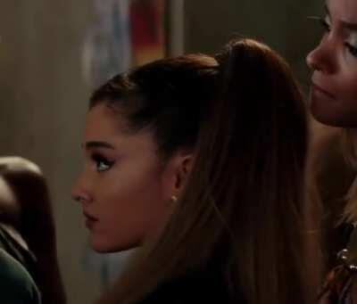 Ariana Grande gagging herself