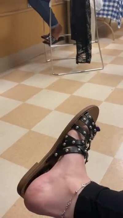 My coworker also had On some cute sandals
