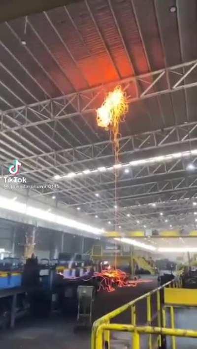 Molten silly string. Unknown date