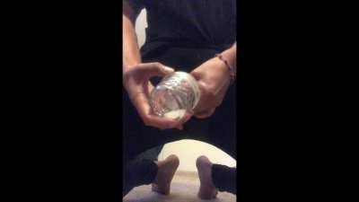 i milk 3 weeks of cum into a cup