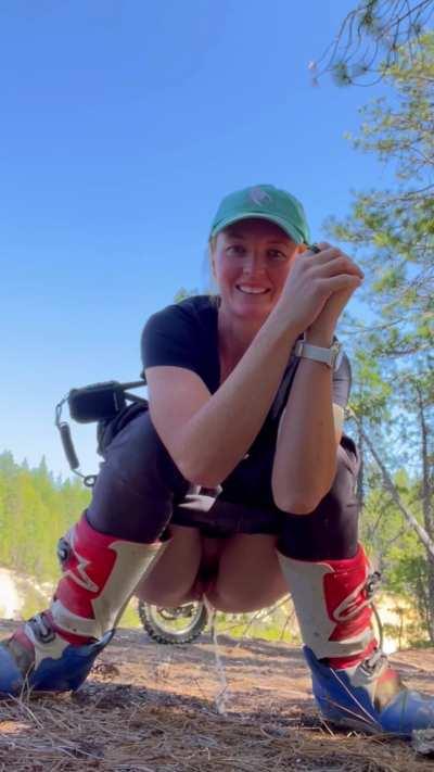 Out for a ride and had to relieve myself. 