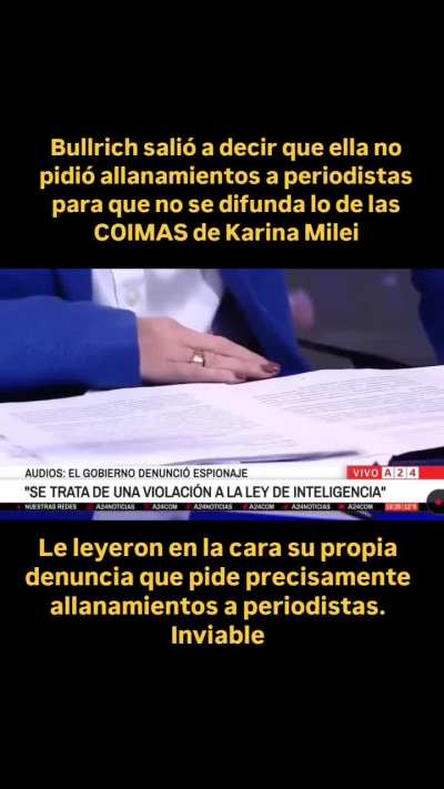 Bullrich: Nosotros no hemos pedido nada
