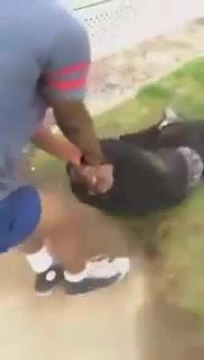 Gay dude whooped his ass