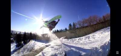 This dude is defying the laws of physics. Jake Mageau X Games Real Ski 2020