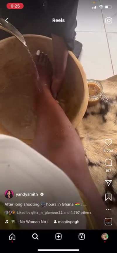 Getting massage in Africa 