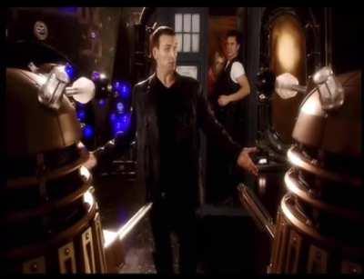 “Oh, Doctor, remember to put your shields up. “