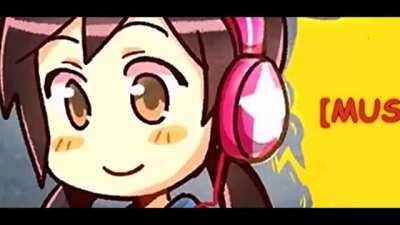 I wonder was she is listening to...