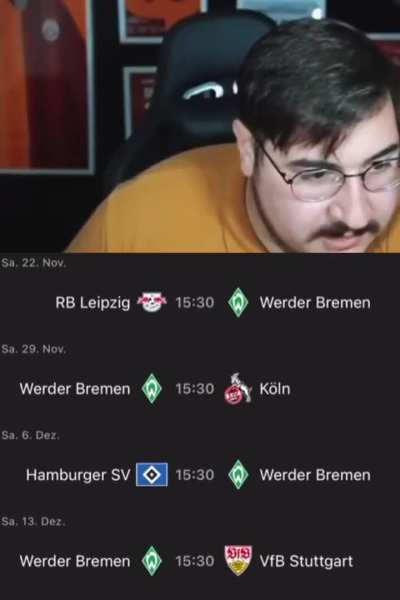 The state of mind of every Werder fan right now: