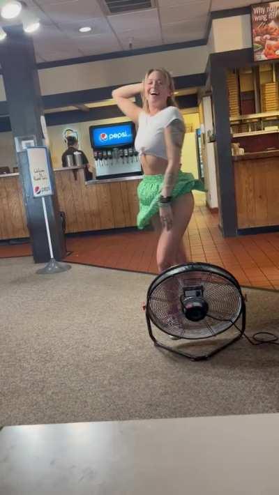 Had to stay cool somehow!😂