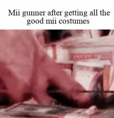 I still can't believe sans is a mii costume