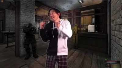 Mark’s first time in the 100 rads bar