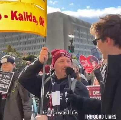 God is pro-life because...because.