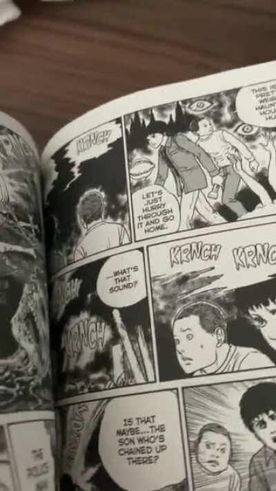 Junji ito and page turns... I love Binzo, I can’t describe how I felt the first time I saw him