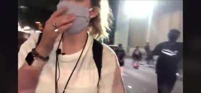 Footage from aldotcom shows journalists being attacked in downtown Birmingham during a protest against the killing of George Floyd