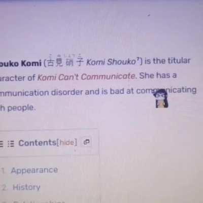 I made a Komi cursor!!