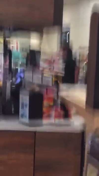 Loud mouth makes a scene in store and gets put to sleep