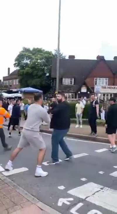 Fans celebrating in Southgate last night 🙄