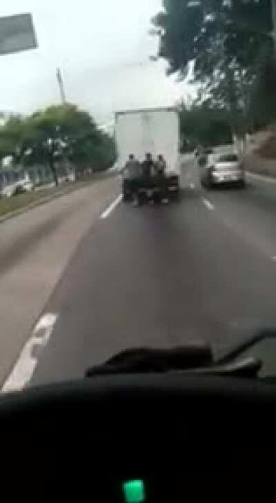 When you try to catch a ride...