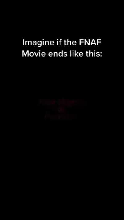 That is going to be the best end ever