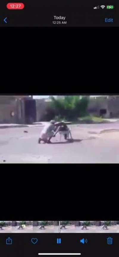 The wheelbarrow warrior