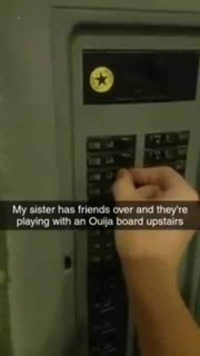 POV: Ghost messing with the breaker