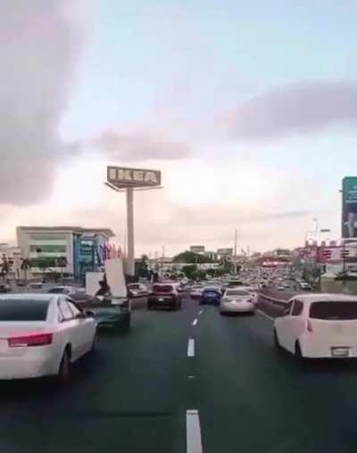 Car blocking ambulance on call