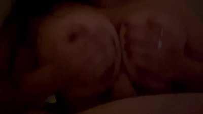 Gave him a tit fuck before work