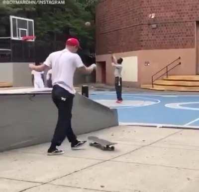 Skateboarder V board