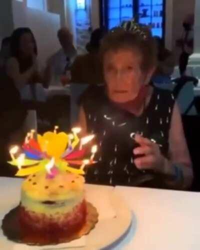 This how Grandma becomes a child again