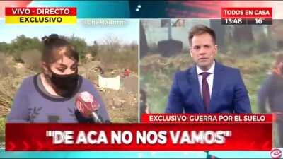 Toma de terrenos - "Que vengan y me muestren los papeles"