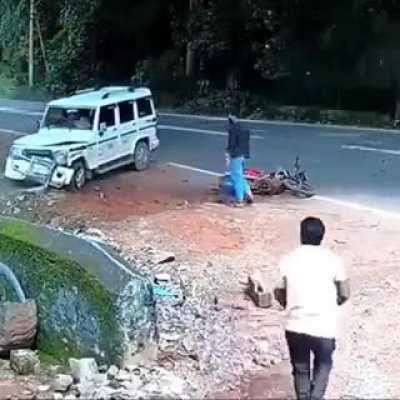 Save by the white car