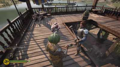 Agathians are so weird, they like to hit their nobelty, but if you try to help they get very angry