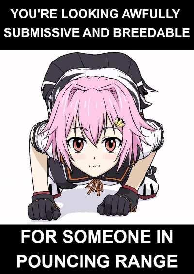 Submissive and breedable