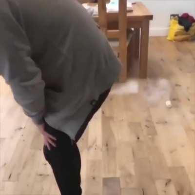 Taking vaping tricks to a whole new level...