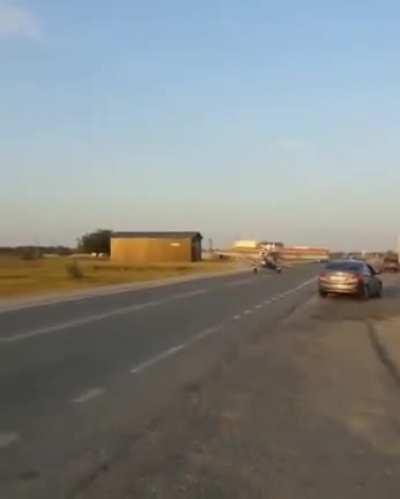 The plane did not take off at the right time