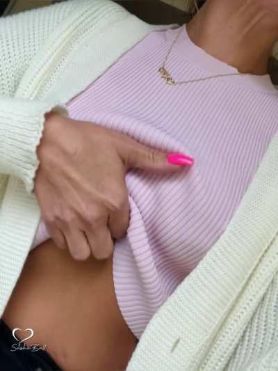 I might not have big tits but Iâm hoping youâd still suck them for me.