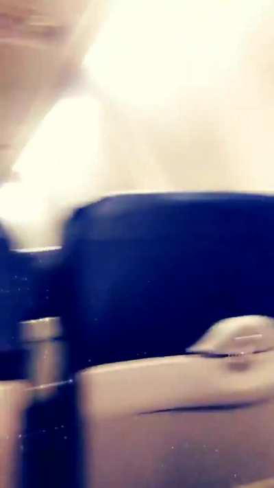 Tits Out on The Plane