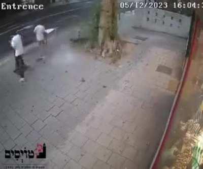 Rocket debris nearly killed two people in Tel Aviv, Israel.