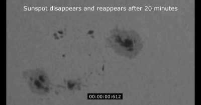 Sunspots group AR 2924 07.01.2022 - rare event