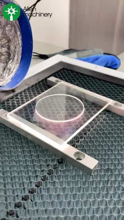 Laser glass drilling