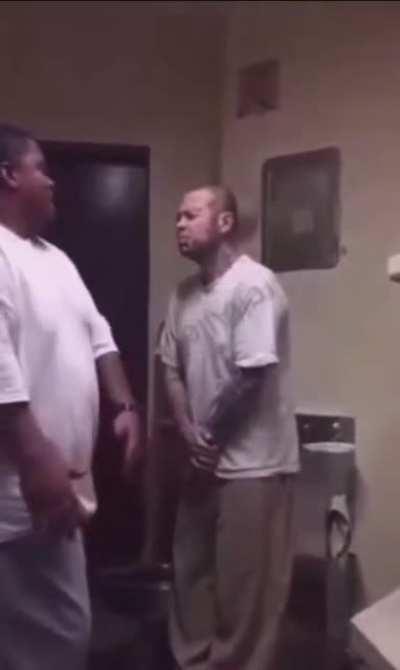Guy snitches in prison and gets the hardest slap of his life